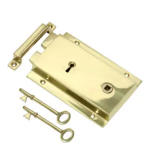 Heavy Cast Rim Lock & Keys